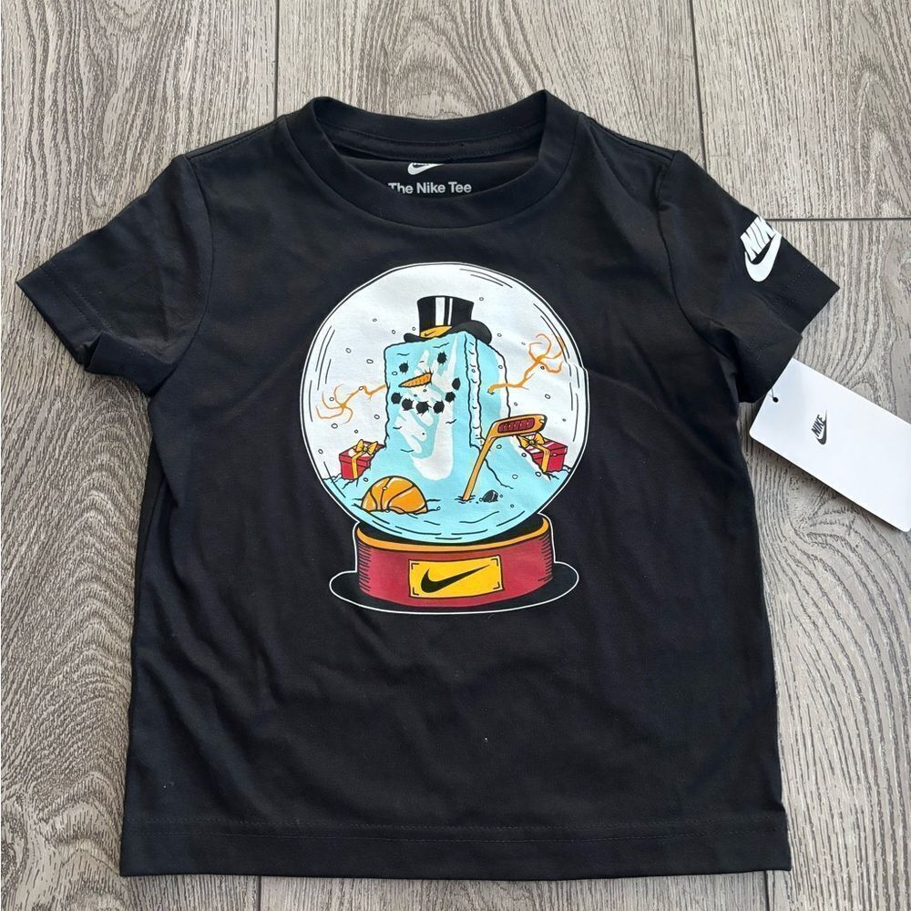 Nike Kids Black Graphic Tee